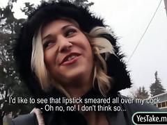Sexy amateur blonde Czech slut Linda Ray fucked for money tube porn video