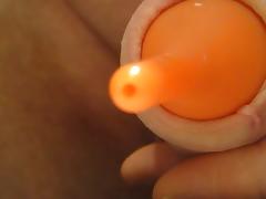 Foreskin streching with rubber ball tube porn video