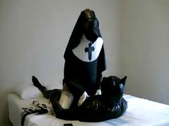 Nun and Puppy Play tube porn video