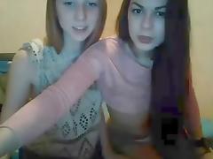 Two Girls kissing on Webcam tube porn video