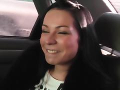 Emmy in hot girl gives head to a horny guy in his car tube porn video