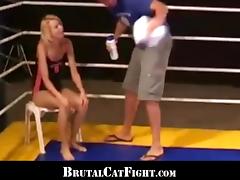 Fight girl ending with a double penetrated tube porn video