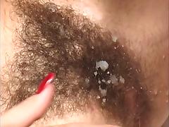 Hairy Blonde With Black Bush And Big Ass Rides Hard  ! tube porn video