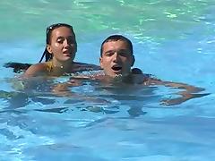 Viktoria in sex tape video with a couple having oral sex tube porn video