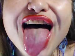 Tongue play tube porn video