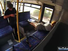 Horny teen girl Lola pounded in the bus by the inspector tube porn video