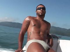 Matheus & Alan on a boat tube porn video