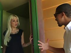 A black guy lays the pipe to the sexy white girl next door tube porn video