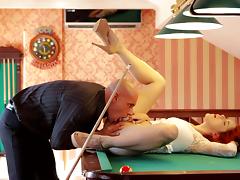 amarna miller gets the fuck of her life on a billiard table tube porn video