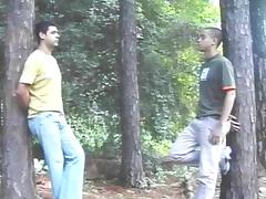 Nice talk in the woods resaults in hot man on man anal pounding tube porn video