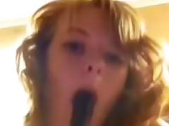 My sweet mouth sucking a sex toy tube porn video