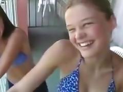 Having enjoyment with two lesbian  immatures tube porn video