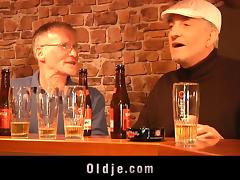 Drinking at the pub and taking two old dudes home for a fuck tube porn video