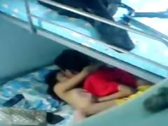 Amateur voyeur video of an Asian couple having sex tube porn video