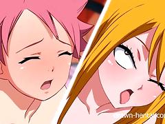 Fairy Tail XXX - Natsu and Erza... and Lucy! tube porn video