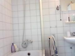 Voyeur shower tube porn video