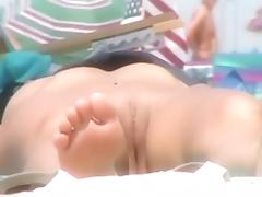 Nude on Beach Spy nudist Ass and Pussy tube porn video