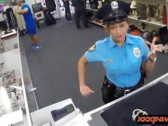 Lady police officer gets nailed in a pawnshop to earn cash tube porn video