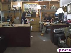 Seductive customers wife banged by pawn man at the pawnshop tube porn video