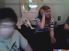 immature floozy rides boyfriends dick whilst ally watches tube porn video