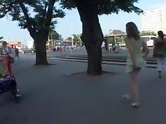 Crazy flashing movie with public scenes 4 tube porn video