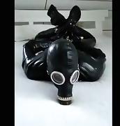 hours in rubber chain hogtie tube porn video