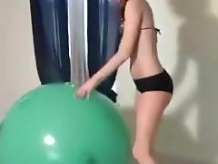 Jill: Big Green Balloon tube porn video