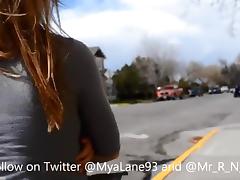 Mya Lane - Public Building Oral Stimulation - HD tube porn video