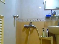 2011-09 Wanking in Bathroom & Pissing on Body tube porn video