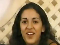 Horny Arab chick swallows fresh hot cum. tube porn video