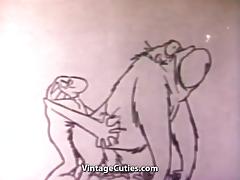 Funny Cunt Fucking Cartoon Sex (1960s Vintage) tube porn video