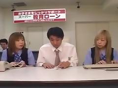 Two Japanese OLs spitting on coworker tube porn video