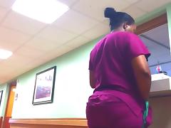 NURSE WITH A ROUND PLUMP ASS!!!! tube porn video