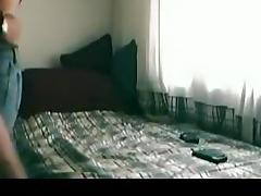 Young couple fucking on bed and chatting tube porn video