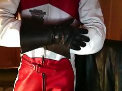 Leather Biker suit Dainese tube porn video