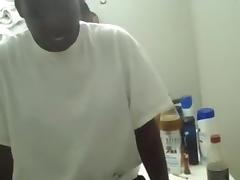 Black girl rides her white bf on the toilet tube porn video