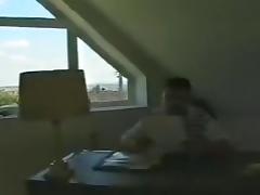 Chubby guy mounts wild woman tube porn video
