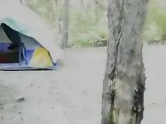 Crazy camping sex in a tent. the wife is afraid to get busted !!! tube porn video
