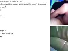 girl has cybersex with a stranger on omegle and masturbates with a hairbrush tube porn video