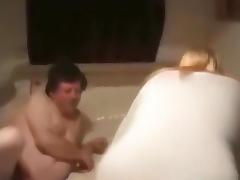 Blonde mature slut fucks her man and his friend tube porn video