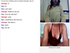 Lesbian girls have a cybersex session on omegle tube porn video