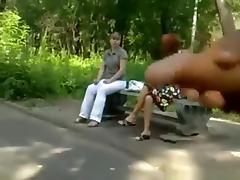 Crazy russian guy jerks off in public and annoys girls' compilation tube porn video