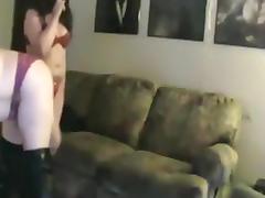 Guy has a threesome with 2 bbw's on the sofa tube porn video