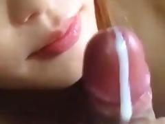 Japanese girl blowjob and cumshot tube porn video
