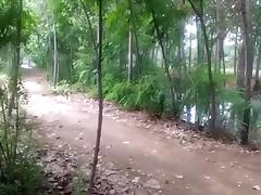 Crazy asian couple makes a sextape on their bike in the forest tube porn video
