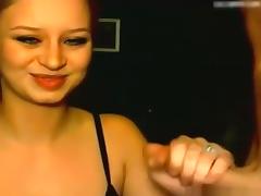 Hot blonde shows off her deepthroat skills online and gets a facial tube porn video