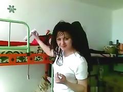 Ponytailed russian girl blows and dryhump rides her bf's cock pov in her bedroom tube porn video