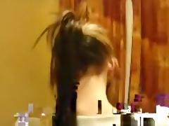 Skinny partygirl fucks her new bf like a wild brute in her bedroom tube porn video
