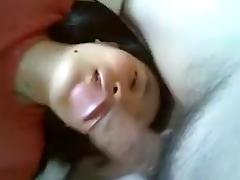 My Asian wife drives me crazy with a deepthroat blowjob tube porn video