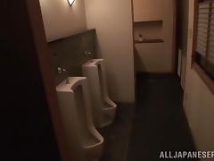 fucked against the urinal tube porn video
